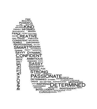 Leaders in Heels Traits Prints - Black and White - digital motivational print - Image 7