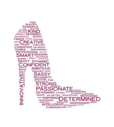 Leaders in Heels Traits Prints - Fuchsia - digital motivational print - Image 5