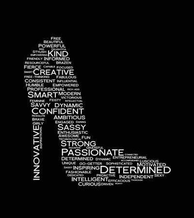 Leaders in Heels Traits Prints - Black and White - digital motivational print - Image 4
