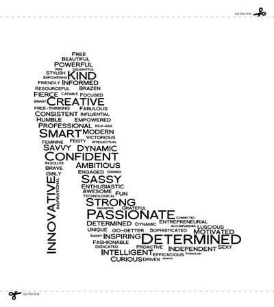 Leaders in Heels Traits Prints - Black and White - digital motivational print - Image 6