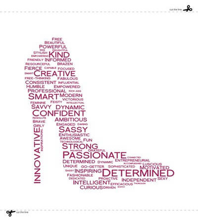 Leaders in Heels Traits Prints - Fuchsia - digital motivational print - Image 3