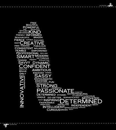 Leaders in Heels Traits Prints - Black and White - digital motivational print - Image 3