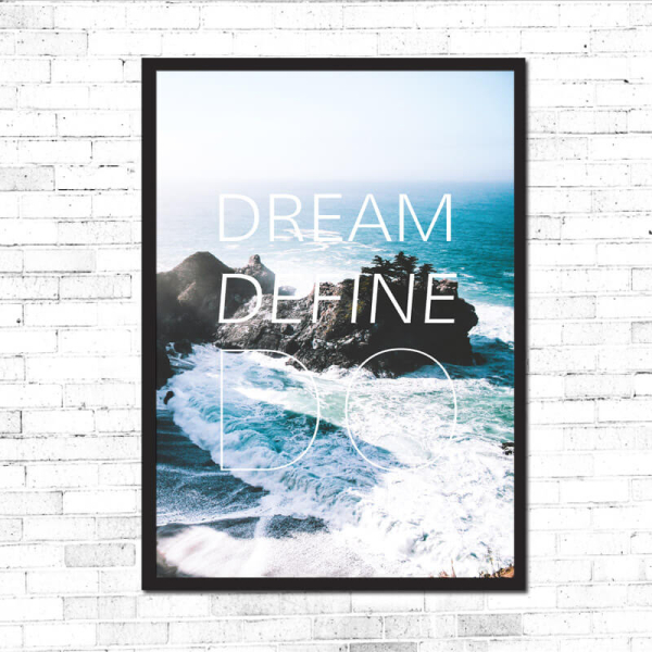 Dream Define Do - digital motivational print - Image 1