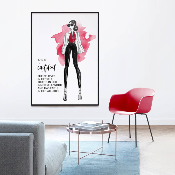 SHE is Confident - digital inspirational print - Image 2