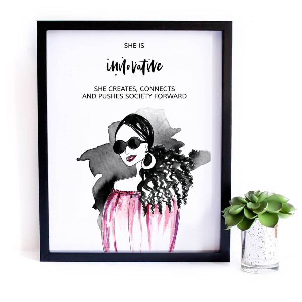 SHE is Innovative - digital inspirational print - Image 5