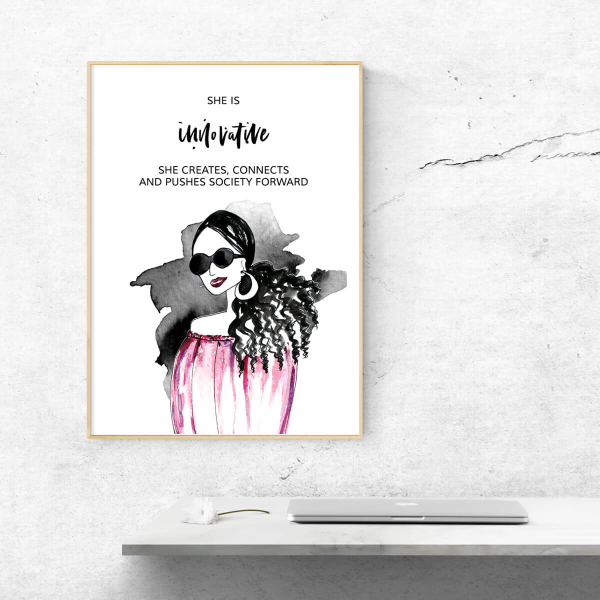 SHE is Innovative - digital inspirational print - Image 4