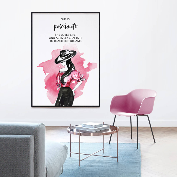 SHE is Passionate - digital inspirational print - Image 3
