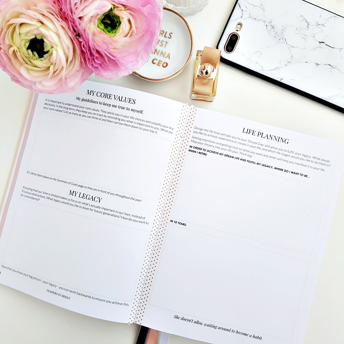 The Leaders in Heels Planner Make It Happen - Life Planning Pages