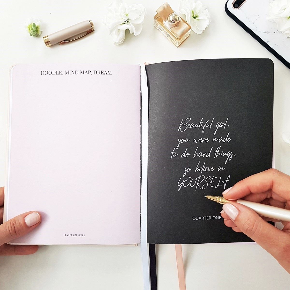 The Leaders in Heels Planner Make It Happen - Quote page