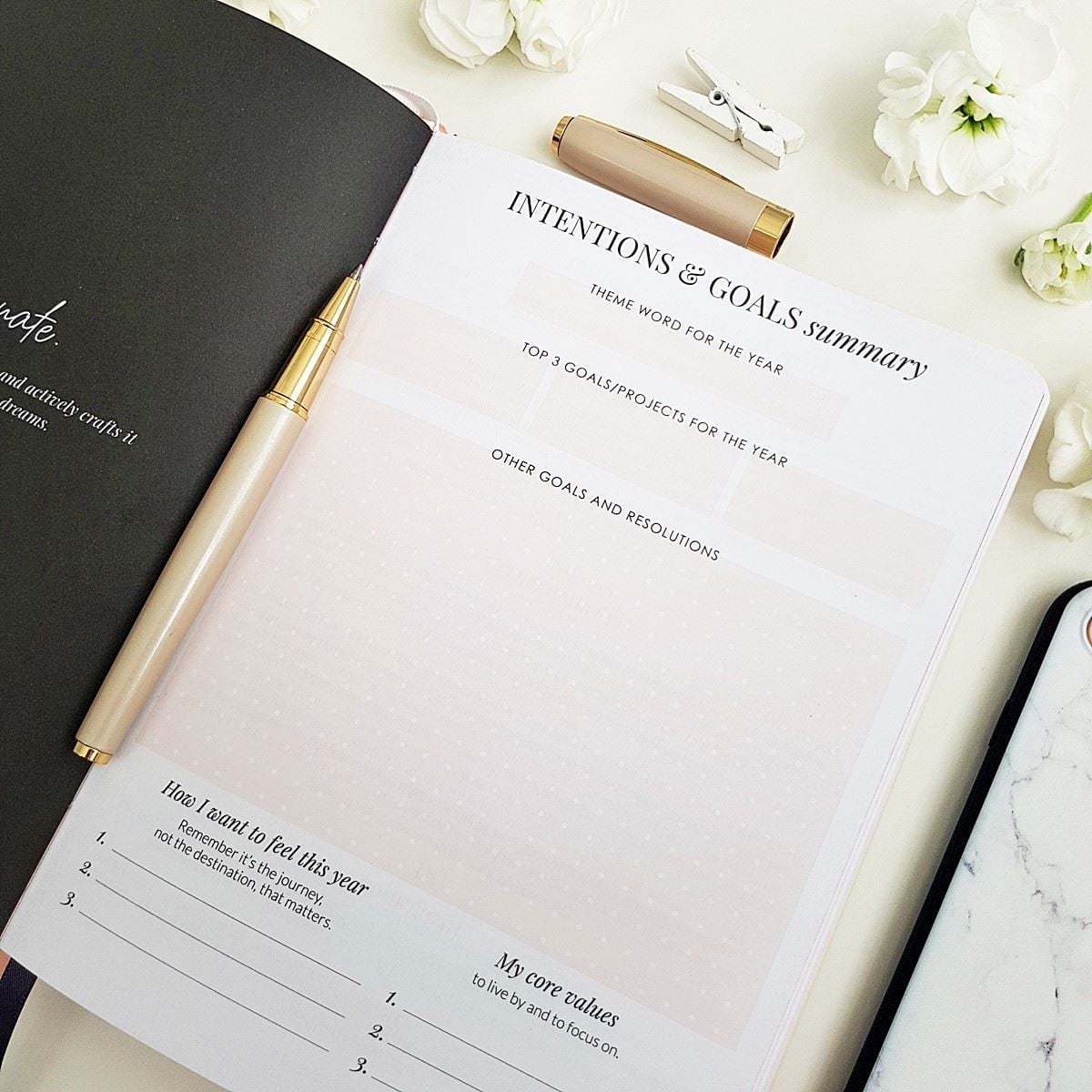 The Leaders in Heels Planner Make It Happen - Goals Summary