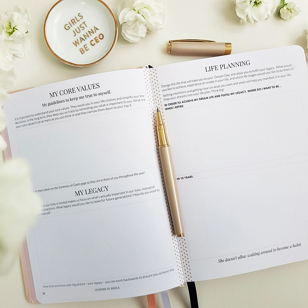 The Leaders in Heels Planner Make It Happen - Life Planning Pages