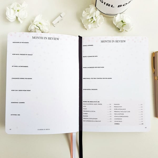 The Leaders in Heels Planner Make It Happen - Month in Review