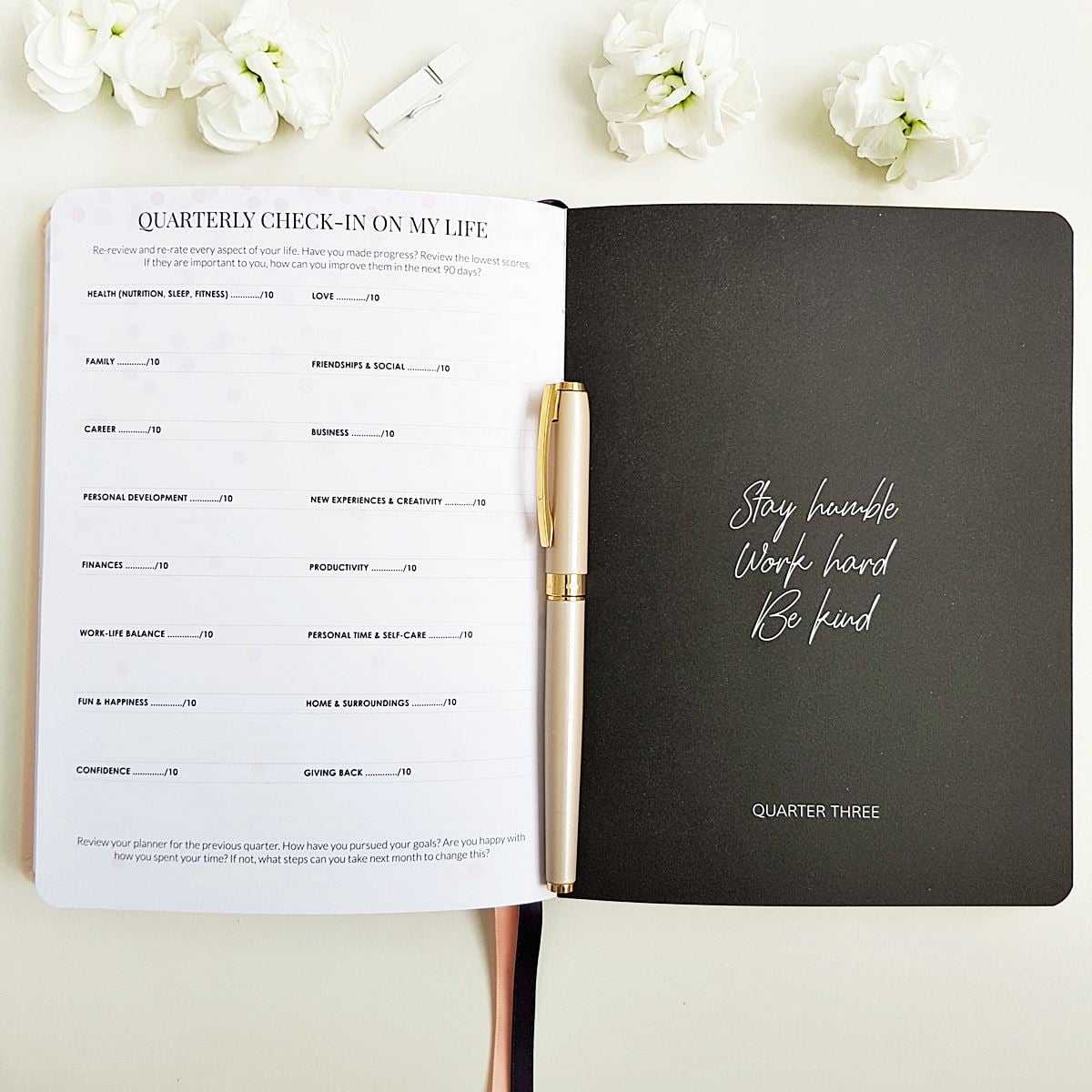 The Leaders in Heels Planner Make It Happen - Quarterly checkin