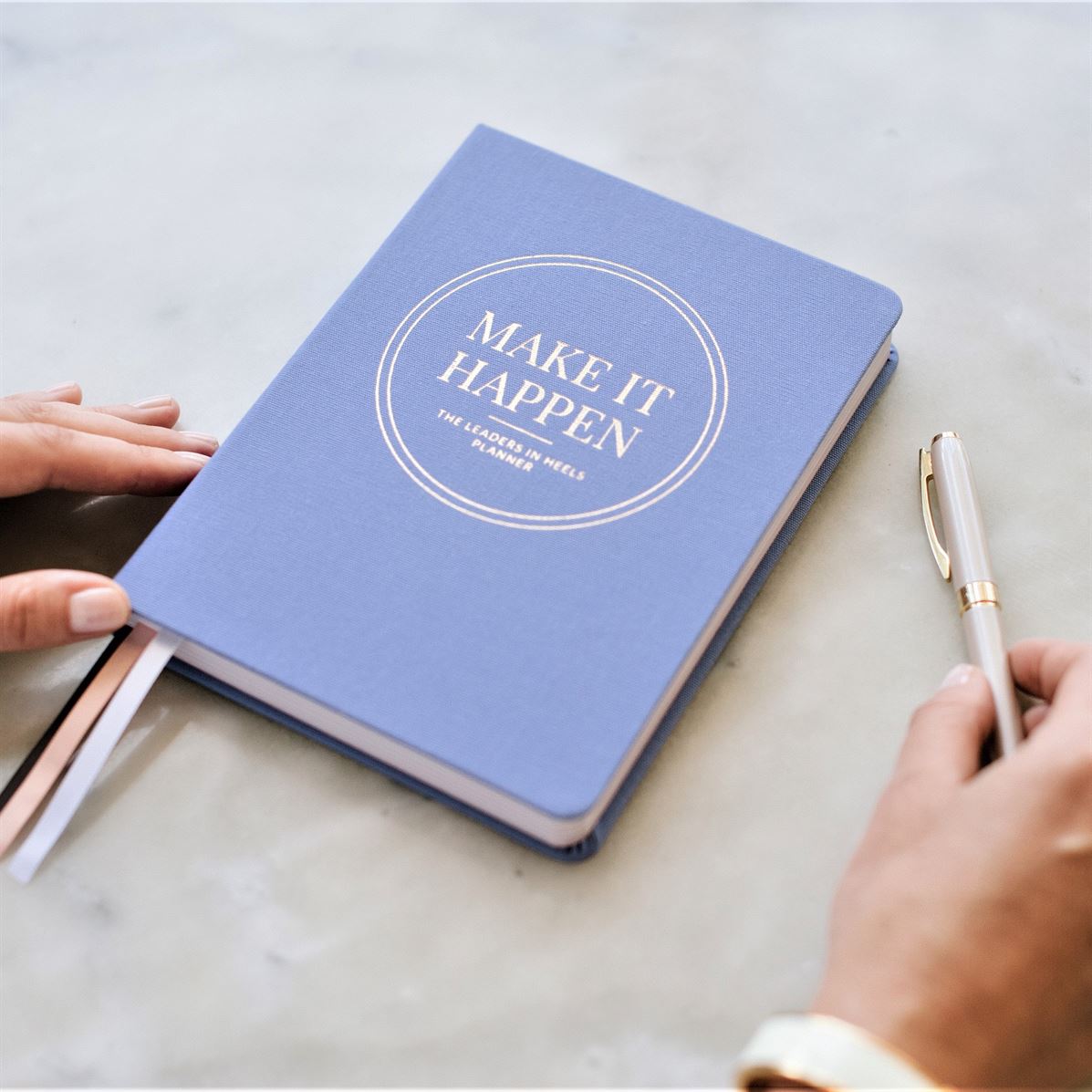 Leaders in Heels Planner – Make It Happen – Cornflower Blue
