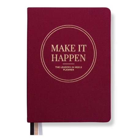 Leaders in Heels Planner – Make It Happen – Rich Burgundy