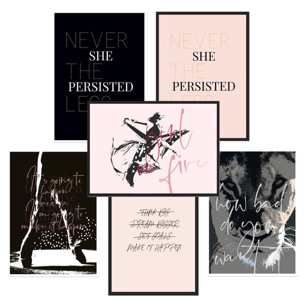 Make it Happen - digital inspirational prints BUNDLE - Image 1