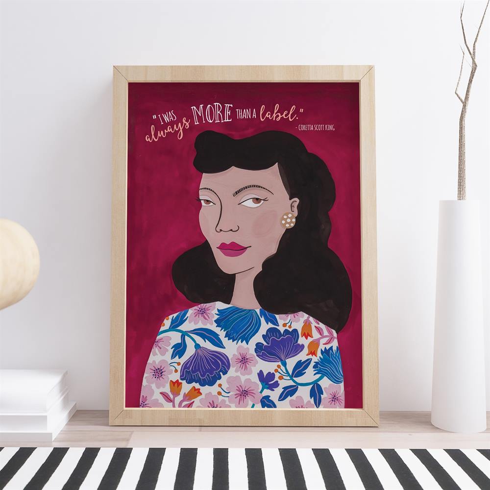 Coretta Scott King More than a Label Art Print2