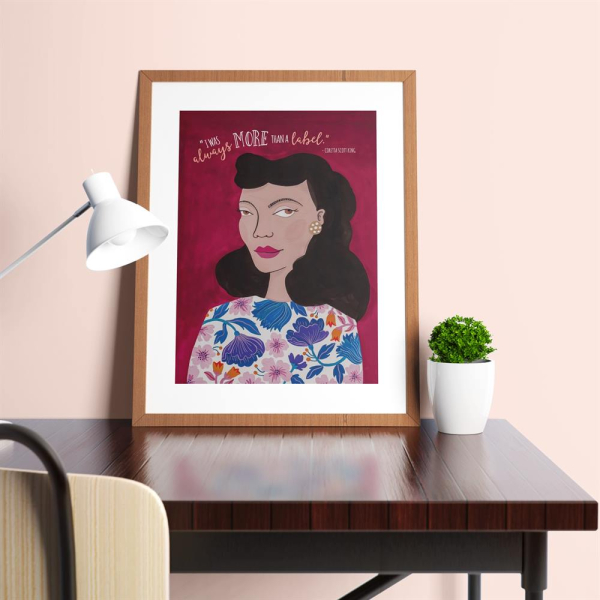 Coretta Scott King More than a Label Art Print