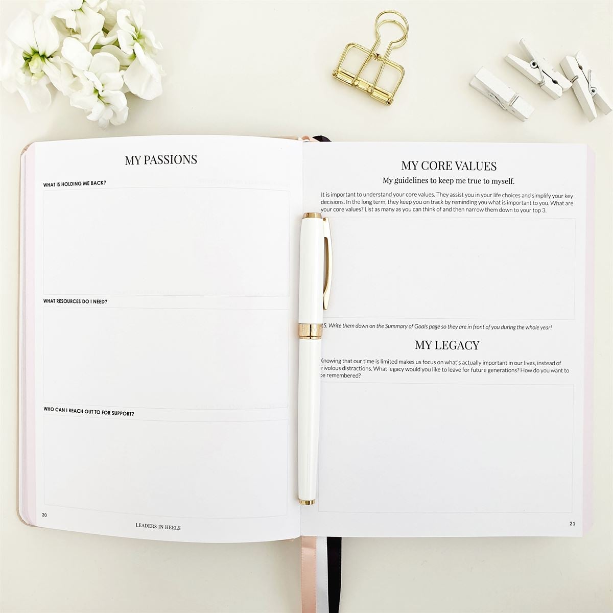 Leaders in Heels Planner Inside