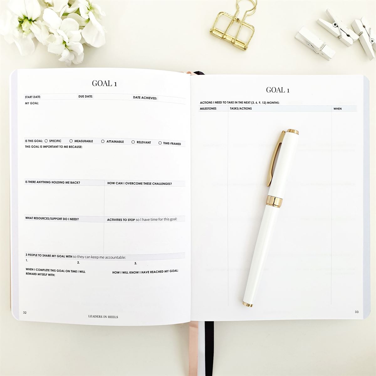 Leaders in Heels Planner Inside