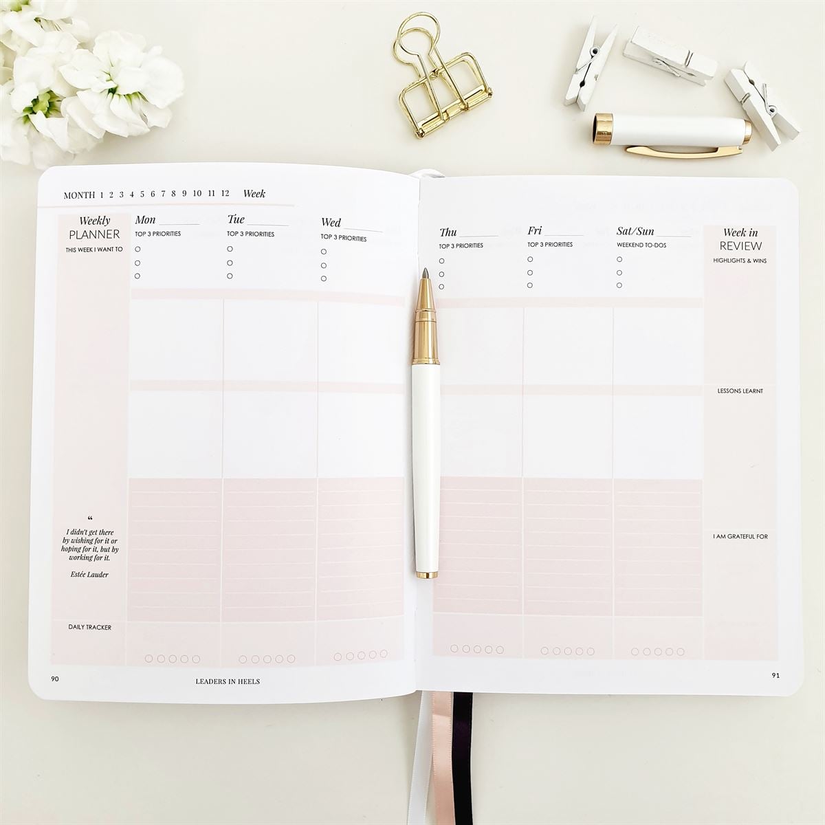 Leaders in Heels Planner Inside
