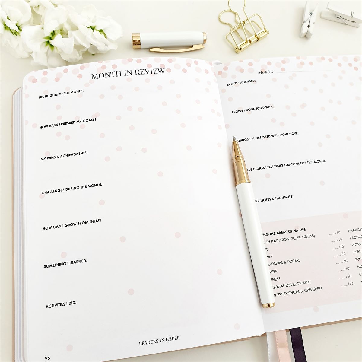 Leaders in Heels Planner Inside