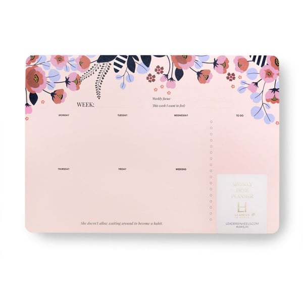 Phenomenal Woman Weekly Desk Planner