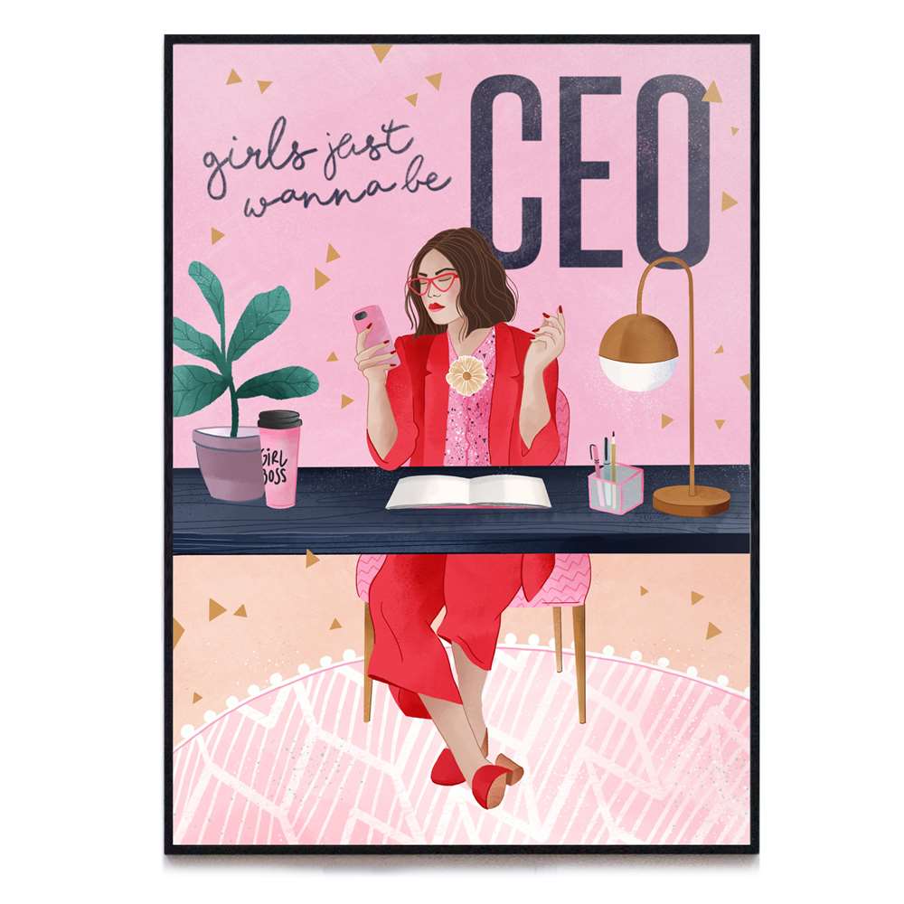 GHirls Just Wanna Be CEO Print