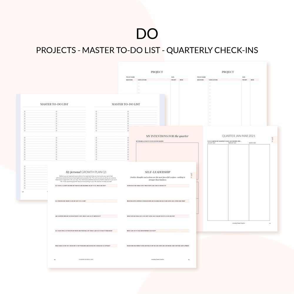 Leaders in Heels 2021 printable planner