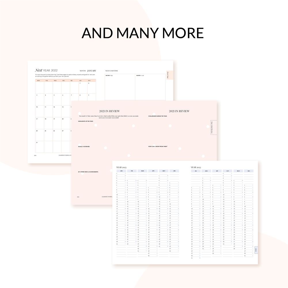 Leaders in Heels 2021 printable planner