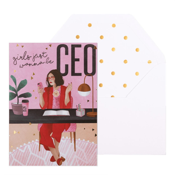 Girls Just Wanna Be CEO Greeting Card