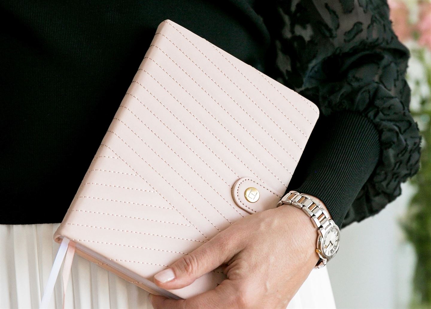 Leaders in Heels Planner Chevron-Quilted Blush