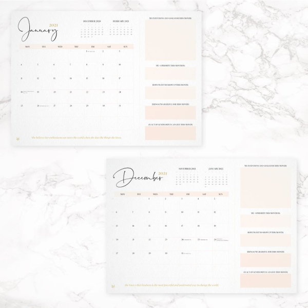 2021 Leaders in Heels Wall Planner
