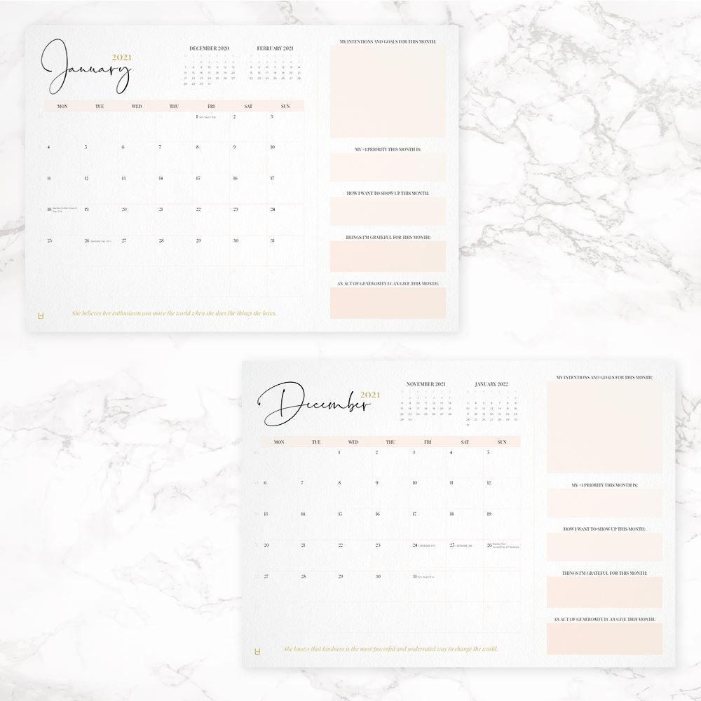 2021 Leaders in Heels Wall Planner