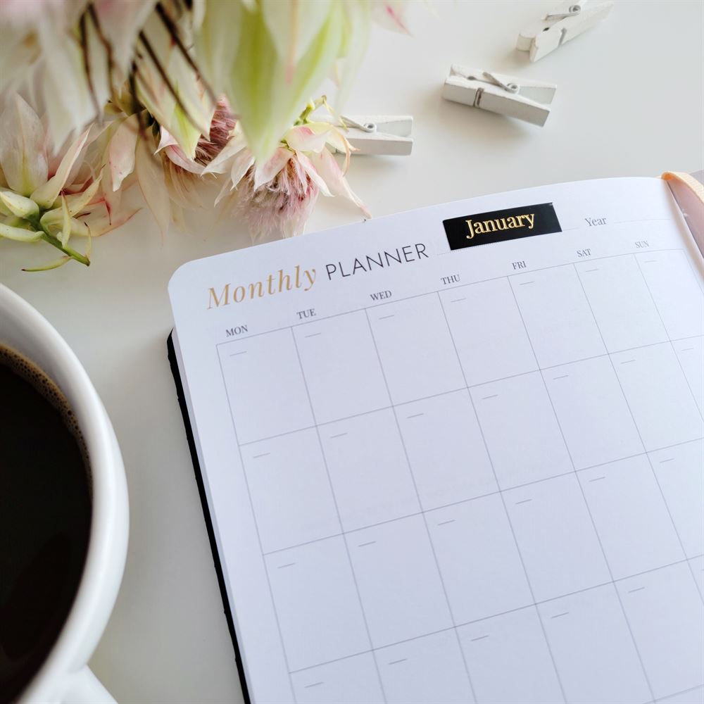 Stickers and Tabs LH Agenda Black