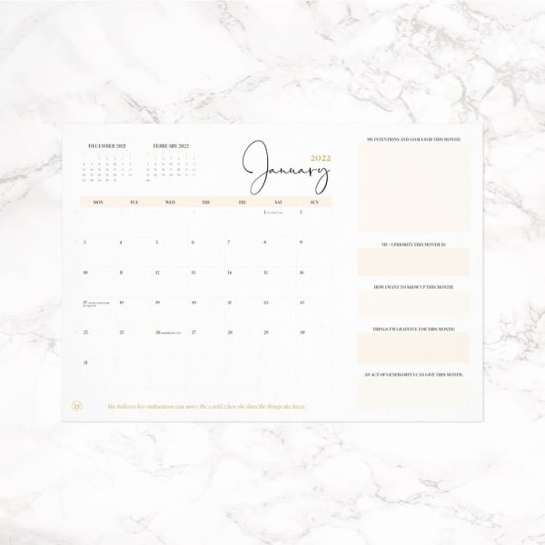 LH Agenda Wall Planner 2022
