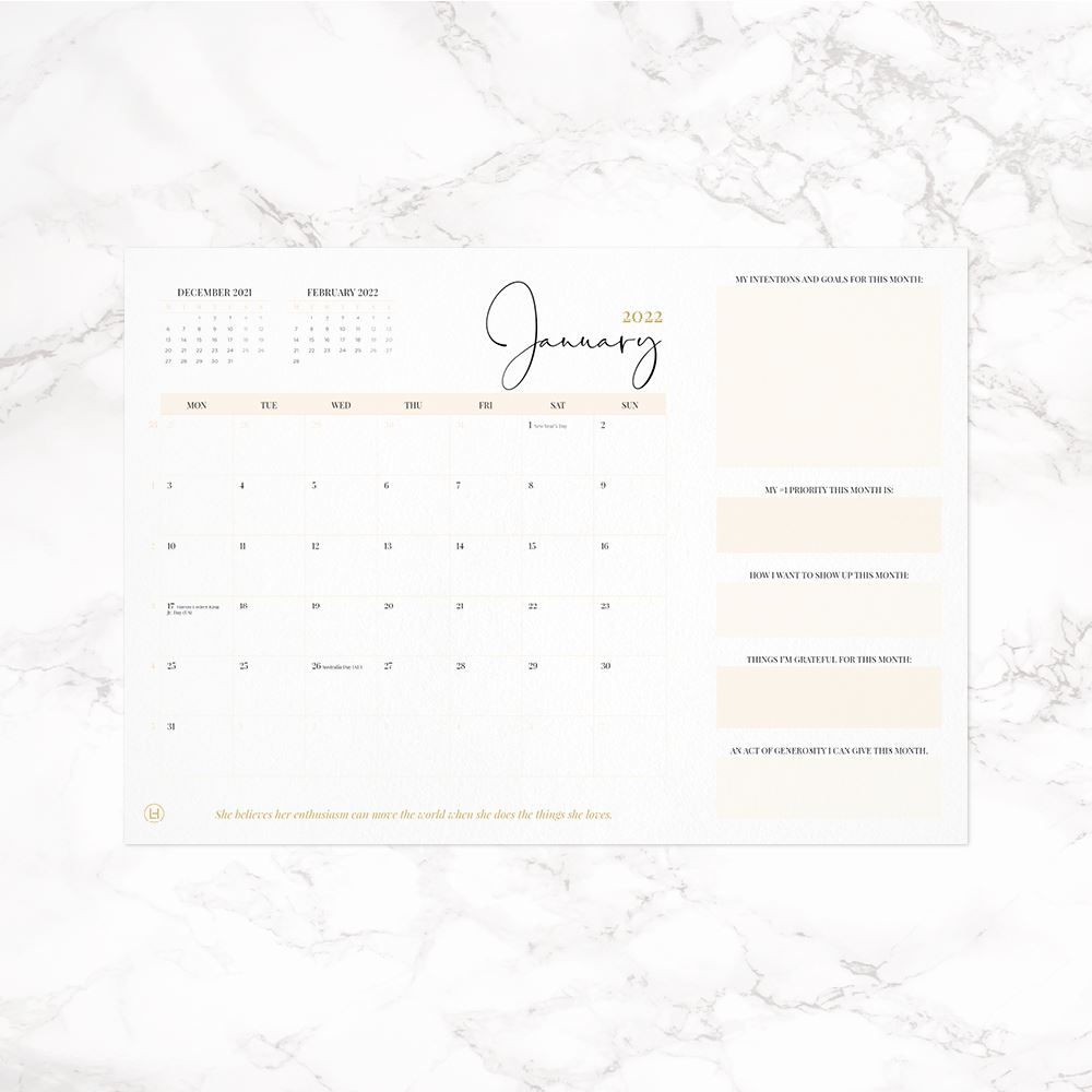 LH Agenda Wall Planner 2022