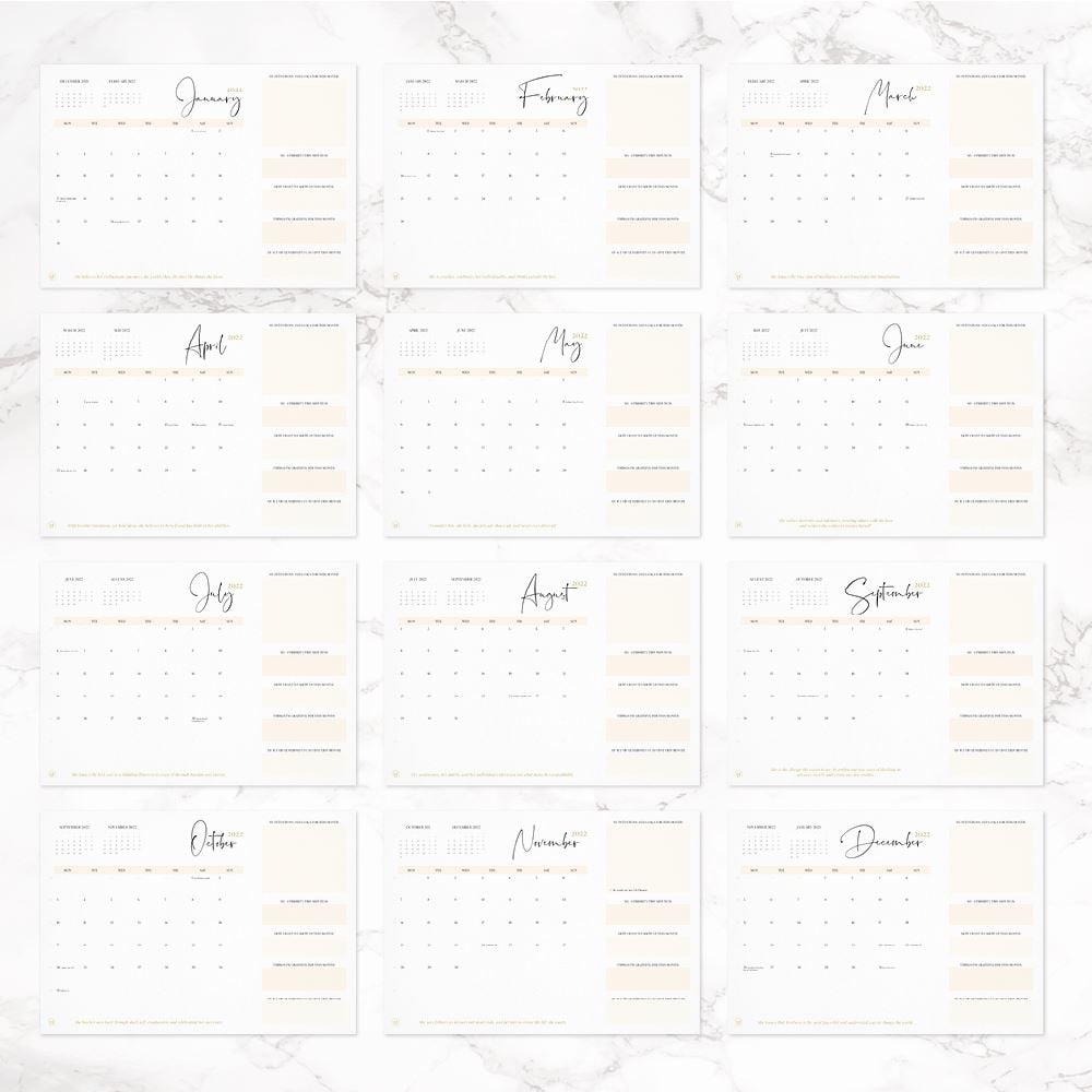 LH Agenda Wall Planner 2022