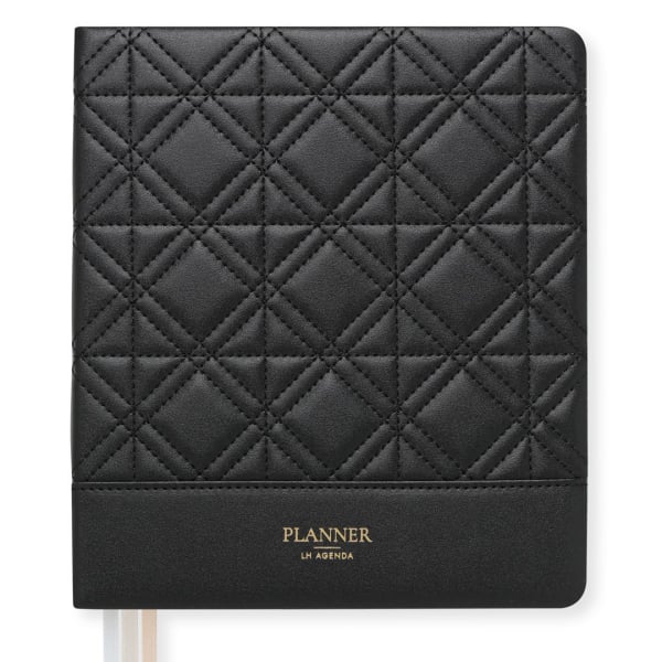 LH Planner - Weekly Large - Black - New Diamond Quilted
