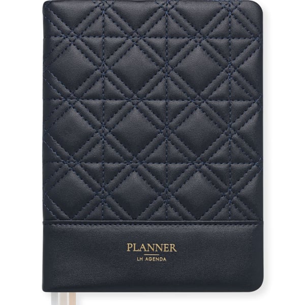 LH Planner - Weekly Medium - Midnight Blue - New Diamond Quilted