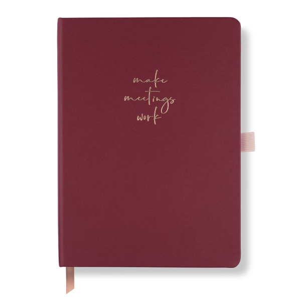 Meeting Notebook - Medium - Burgundy - Image 1
