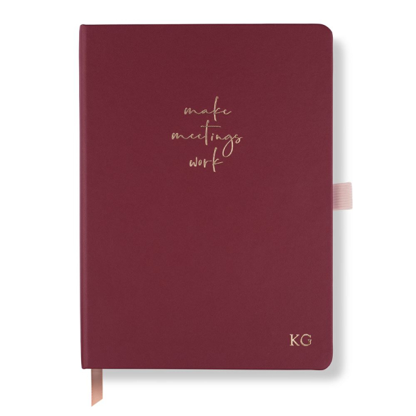 LH Agenda Meeting Notebook Burgundy