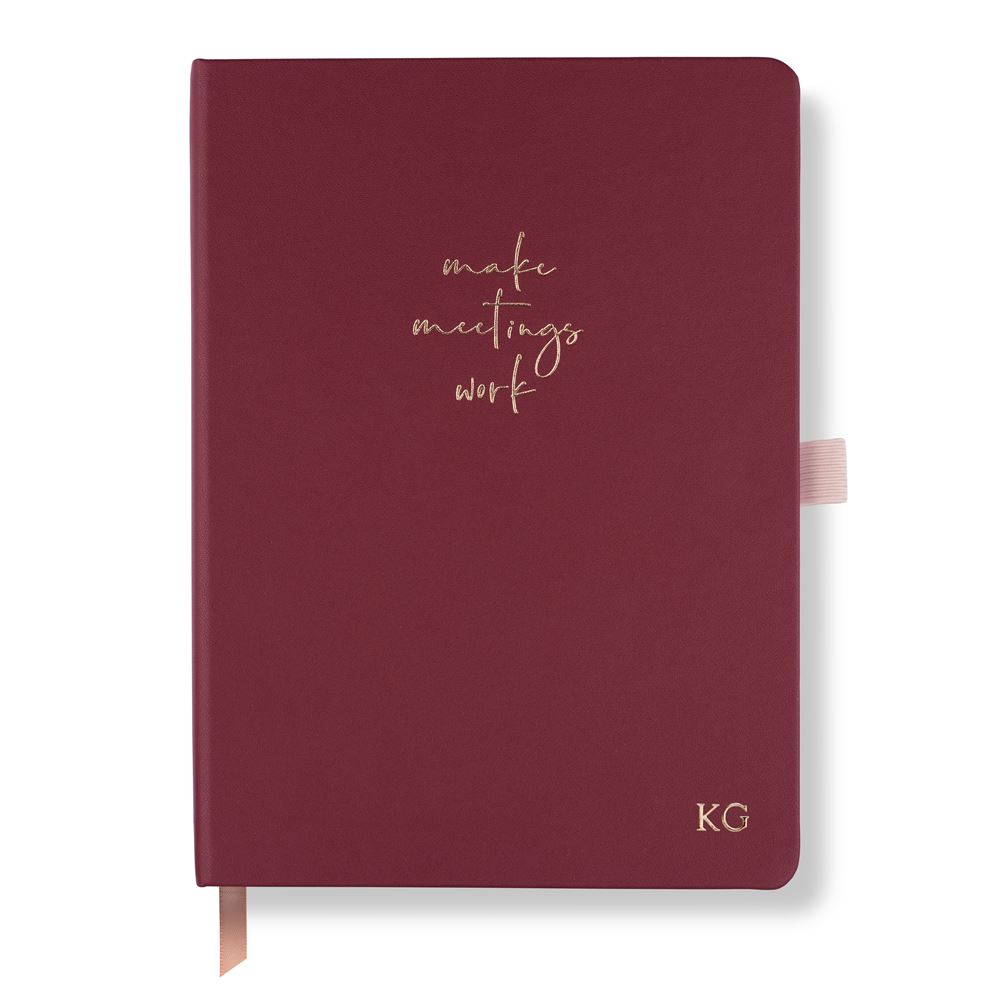 LH Agenda Meeting Notebook Burgundy