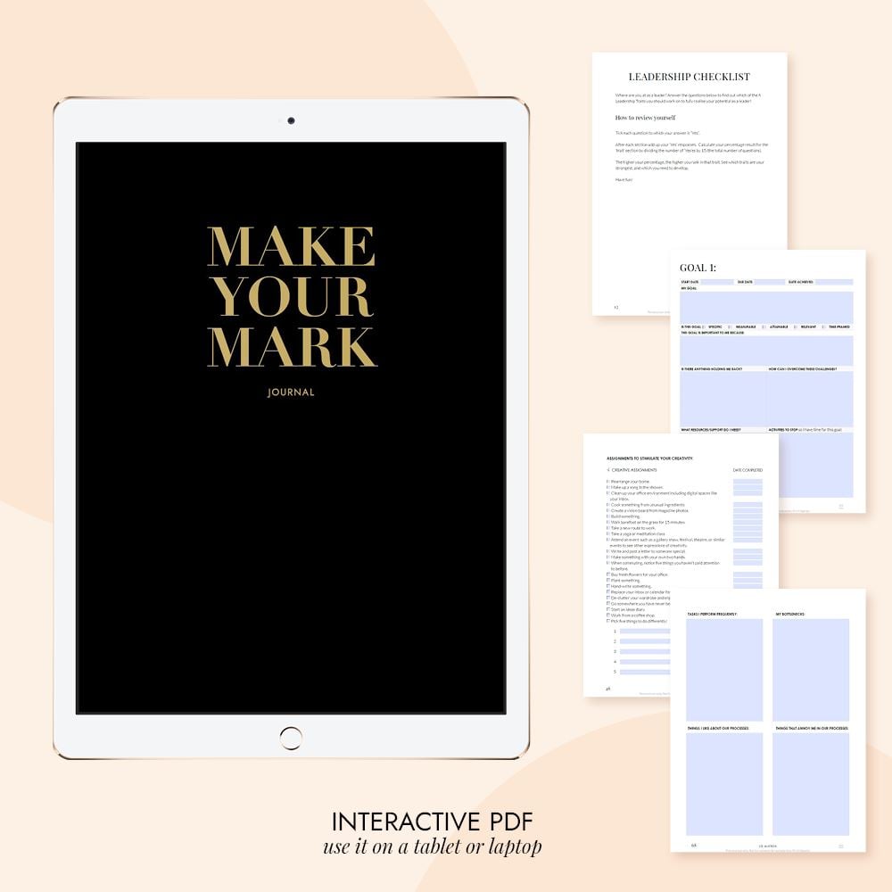 Make Your Mark Self-coaching Digital Journal