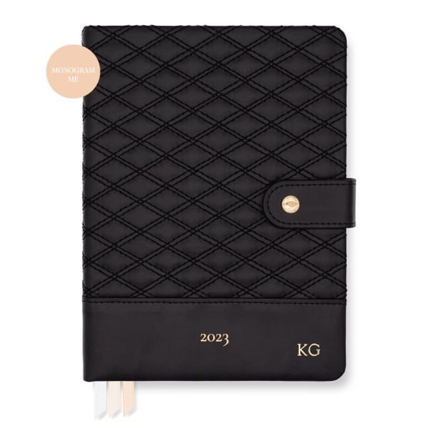 Planner with personalisation monogramming