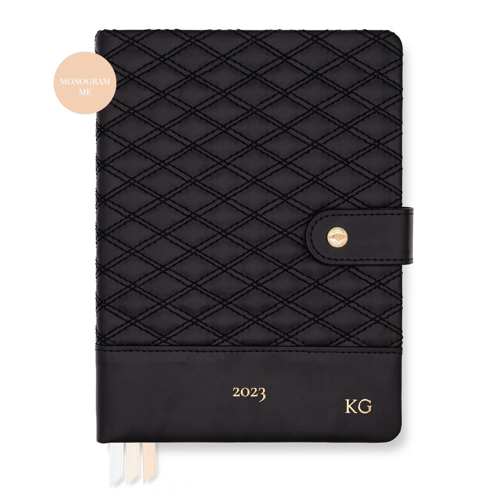 Planner with personalisation monogramming