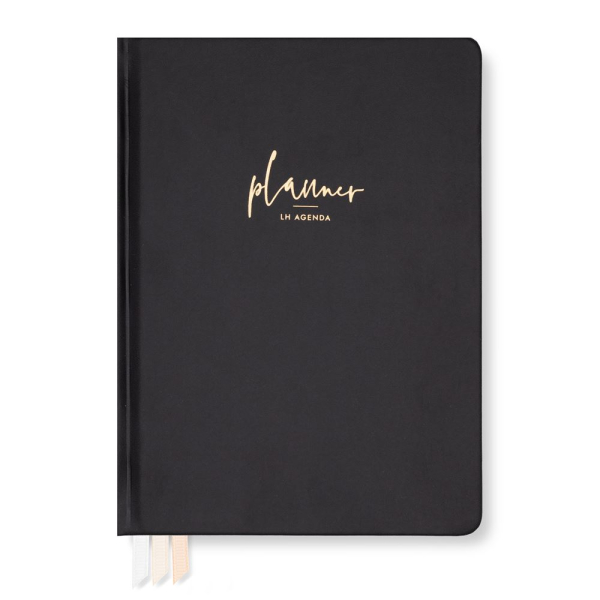 LH Planner - Daily Medium - Black - Undated 6-month DS