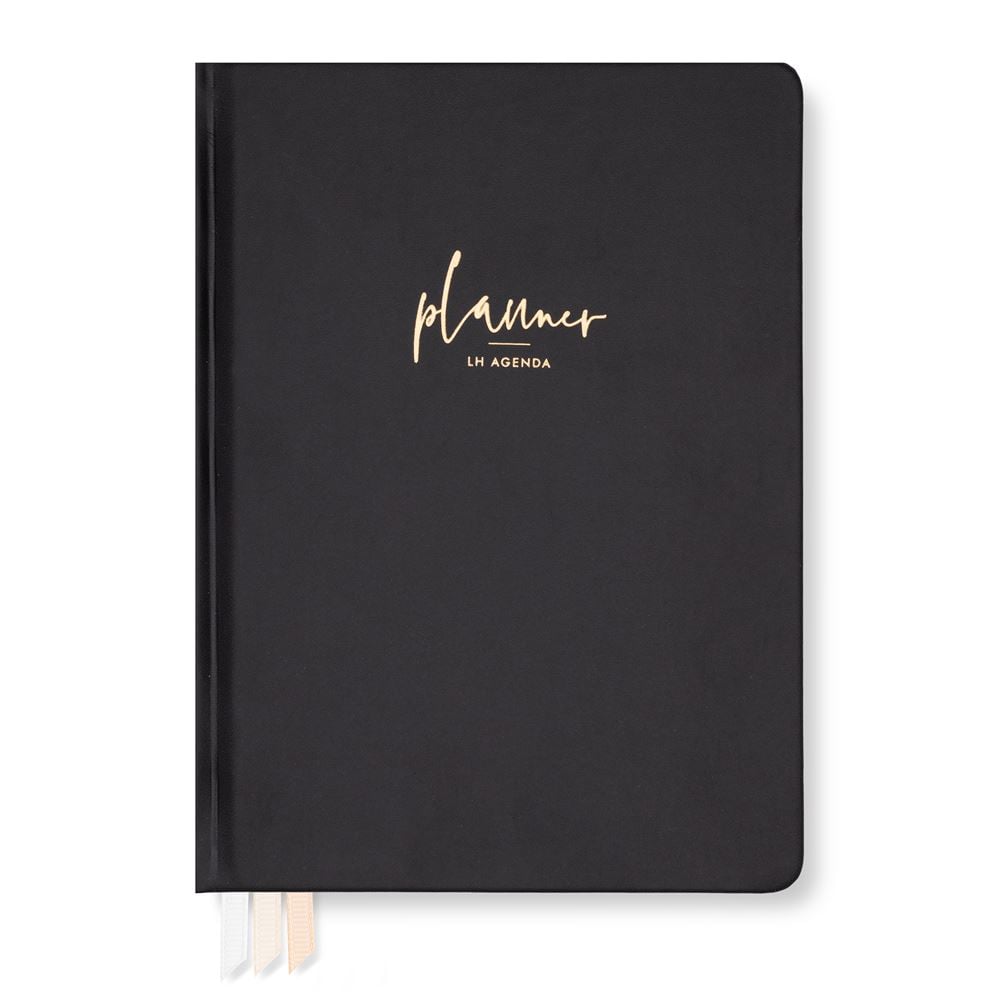 LH Planner - Daily Medium - Black - Undated 6-month DS