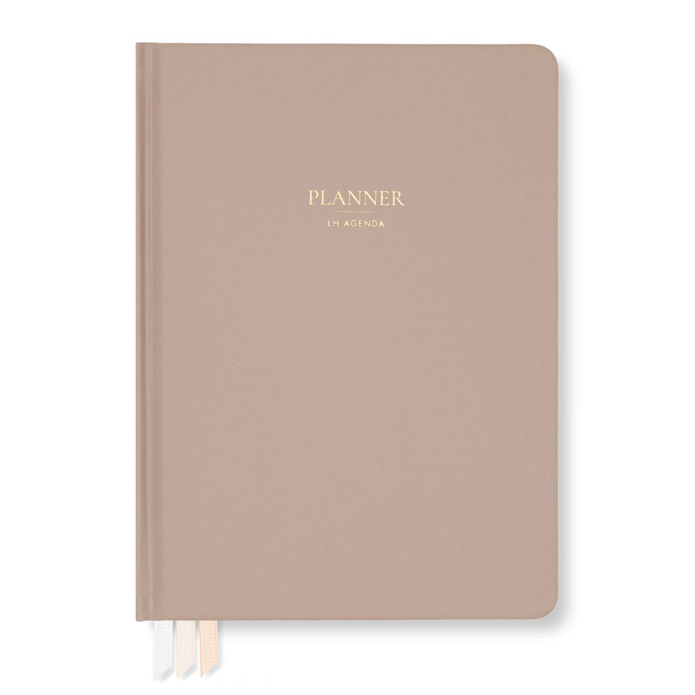 LH Planner - Daily Medium - Taupe - Undated 6-month DS