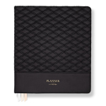LH Planner - Weekly Large - Black Diamond-Quilted - Horizontal Undated 12-month DS